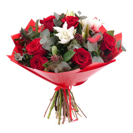 03001552_sweet-rote-rosen-lilie-und-skimmia