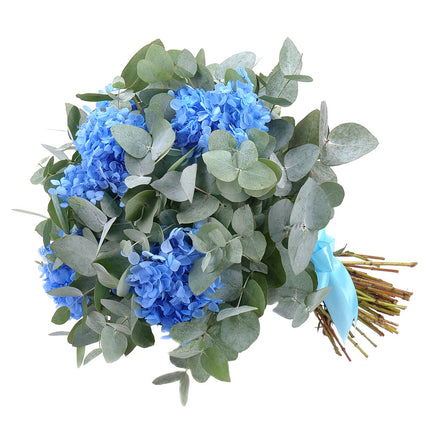 03001807_eukalyptusstrauss-mit-konservierter-blauer-hortensie