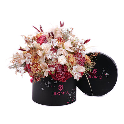 03001850_irigo-schwarze-blomo-box-l-mit-praparierten-weissen-rosen-sowie-bordeauxroten-gelben-und-cremefarbenen-blumen