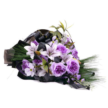 03001885_irigo-trauerstrauss-mit-violetten-rosen-und-lilien
