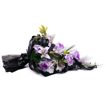 03001885_irigo-trauerstrauss-mit-violetten-rosen-und-lilien