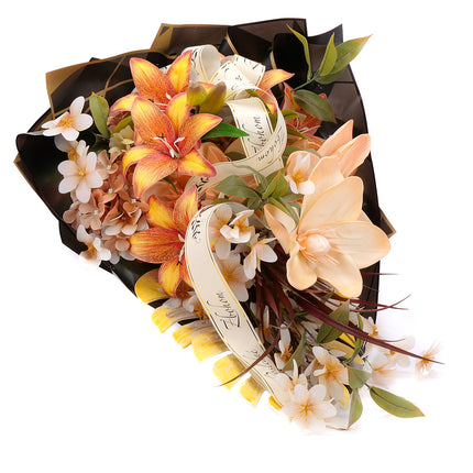 03001886_irigo-trauerstrauss-mit-orangefarbener-lilie-magnolie-und-hortensie