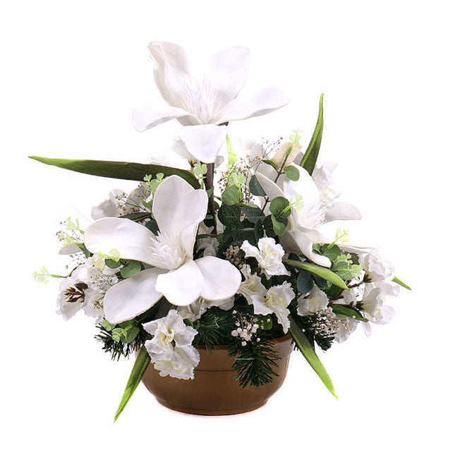 03101452_irigo-trauerarrangement-mit-schaumstoffmagnolie-orchidee-und-schleierkraut