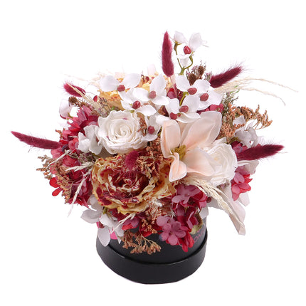03101531_irigo-schwarze-blomo-box-s-mit-praparierten-weissen-rosen-sowie-bordeauxroten-cremefarbenen-und-gelben-blumen