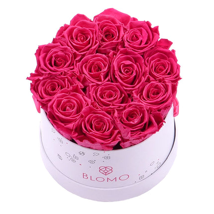 03101533_in-eterno-weisse-blomo-box-m-mit-13-rosen-monalisa-pink-framboise