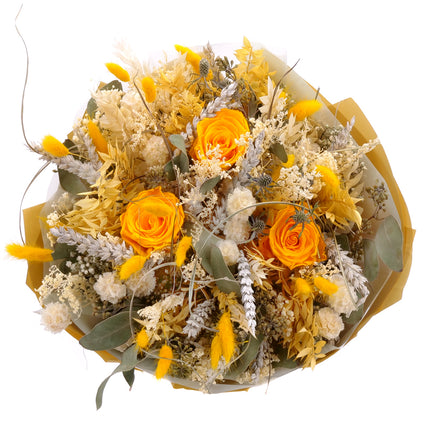 03101540_irigo-trockenstrauss-mit-praparierten-rosen-monalisa-saffron-yellow