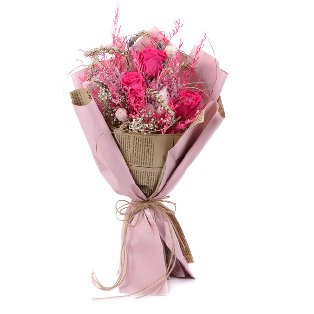 03101541_irigo-trockenstrauss-mit-praparierten-rosen-monalisa-pink-framboise-2