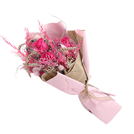 03101541_irigo-trockenstrauss-mit-praparierten-rosen-monalisa-pink-framboise-2