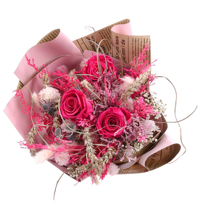 03101541_irigo-trockenstrauss-mit-praparierten-rosen-monalisa-pink-framboise-2