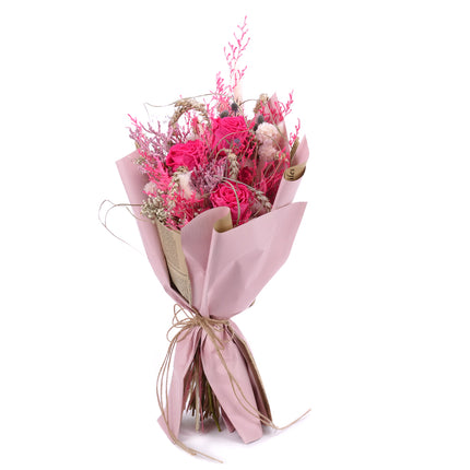 03101541_irigo-trockenstrauss-mit-praparierten-rosen-monalisa-pink-framboise-2