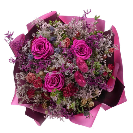 03101557_irigo-trockenstrauss-mit-praparierten-rosen-monalisa-hot-pink-und-herzen
