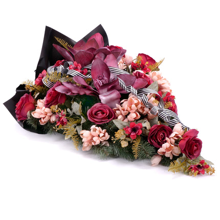 10000260_irigo-trauerstrauss-mit-schaumstoffmagnolie-bordeauxroten-rosen-und-apricotfarbenen-blumen