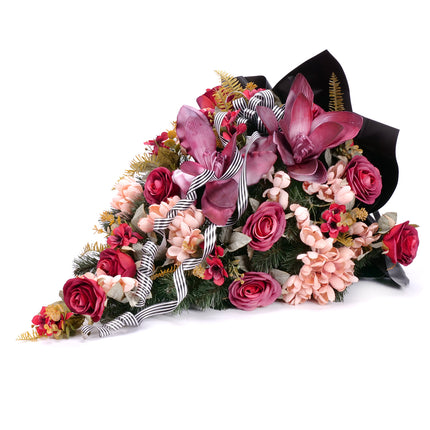 10000260_irigo-trauerstrauss-mit-schaumstoffmagnolie-bordeauxroten-rosen-und-apricotfarbenen-blumen