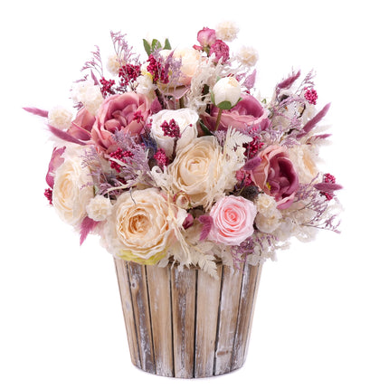80000159_irigo-holzbox-mit-farbigen-rosen-und-praparierten-weissen-sowie-cremefarbenen-rosen