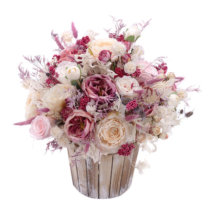 80000159_irigo-holzbox-mit-farbigen-rosen-und-praparierten-weissen-sowie-cremefarbenen-rosen